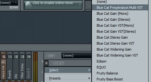 Step 01 - Insert the FreqAnalyst Pro plugin on each track you are interested in Step 01 - Insert the FreqAnalyst Pro plugin on each track you are interested in